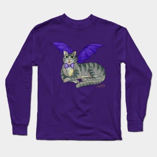 Halloween Bat-Cat Long Sleeve T-Shirt